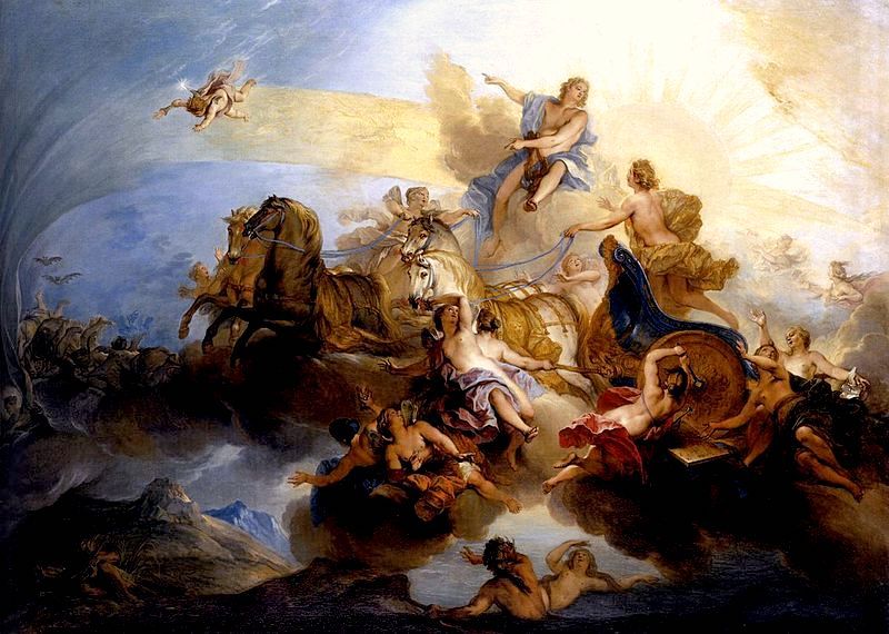 The myth of Phaeton, and Apollo's Sun Chariot.